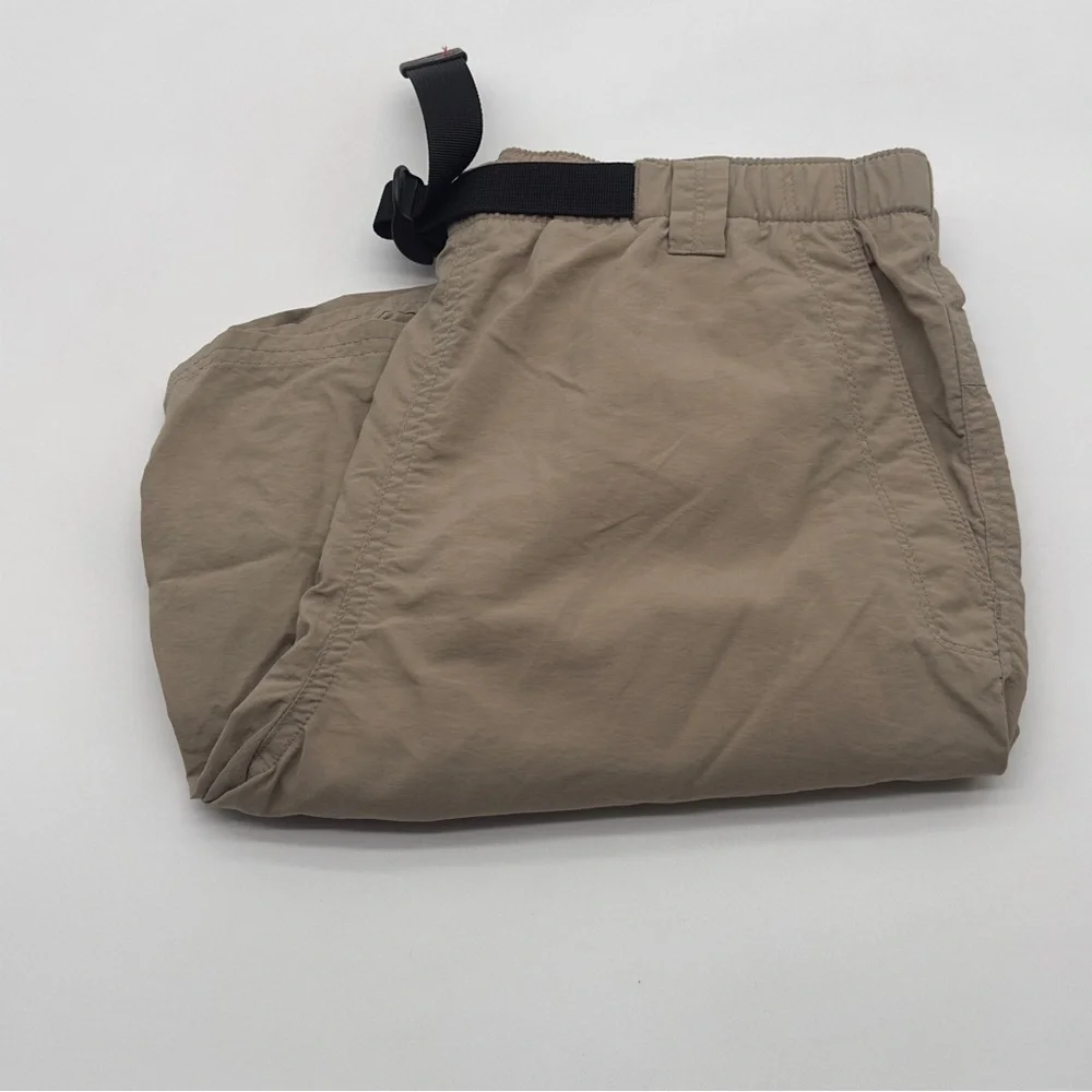 Men's Small The North Face Beige Nylon‎ Belted Cargo Hiking Shorts Gorpcore Hike